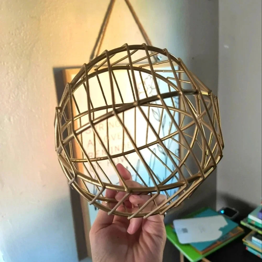 Gold wire ball home decor decoration golden table accent accessories women's pro